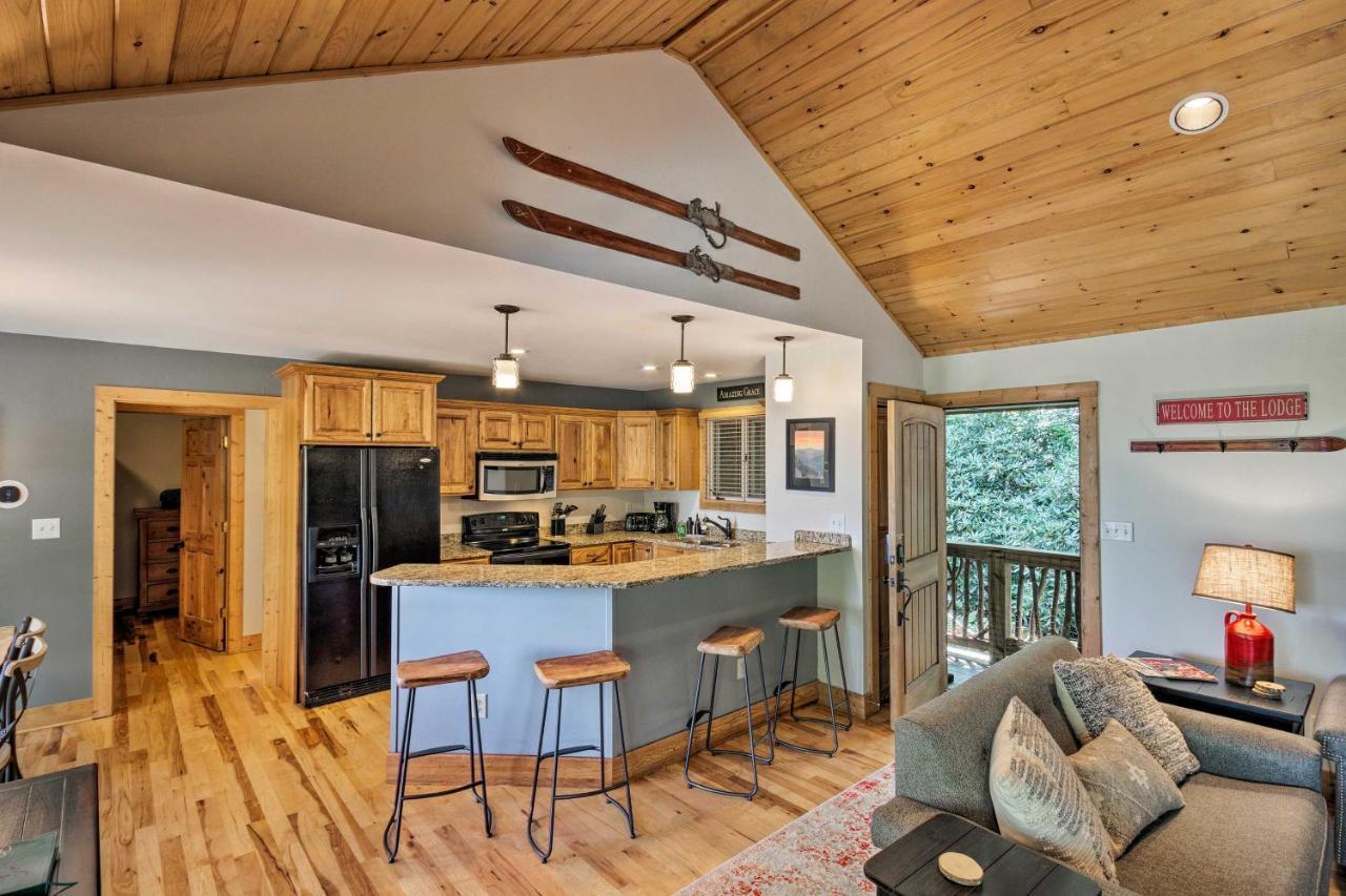 Cabin With Hot Tub And Mountain Views Less Than 5 Mi To Boone Blowing Rock Dış mekan fotoğraf
