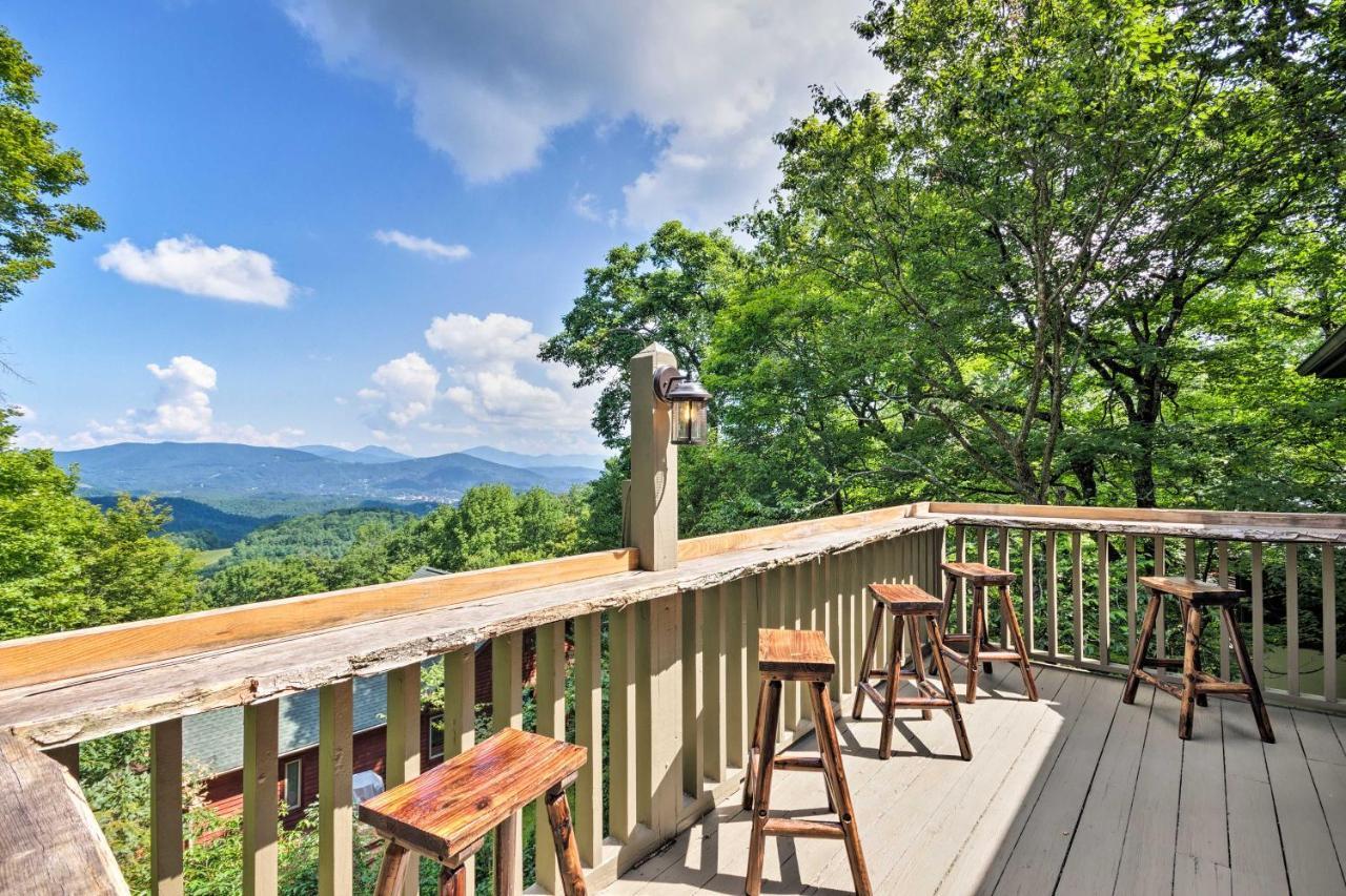 Cabin With Hot Tub And Mountain Views Less Than 5 Mi To Boone Blowing Rock Dış mekan fotoğraf