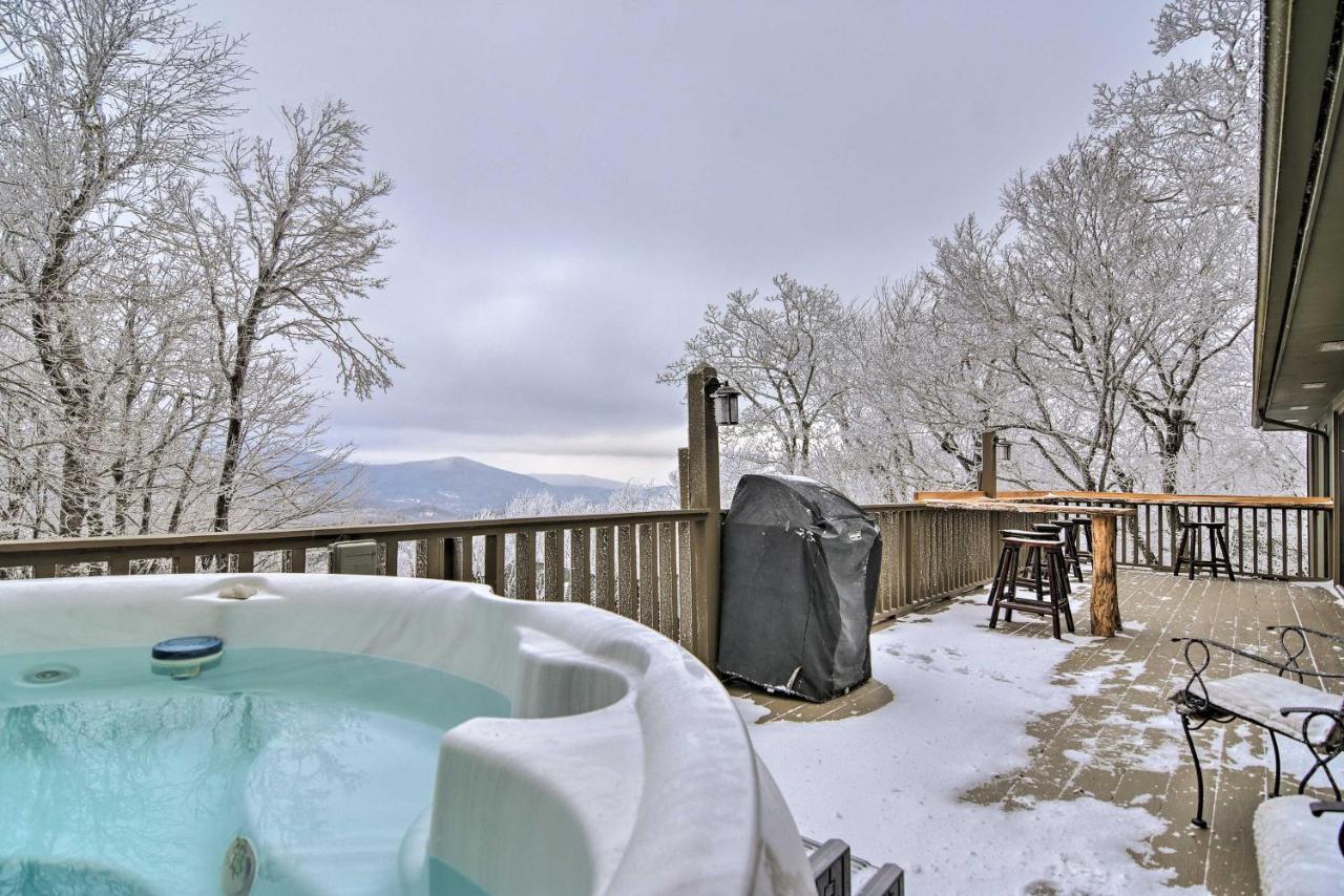Cabin With Hot Tub And Mountain Views Less Than 5 Mi To Boone Blowing Rock Dış mekan fotoğraf